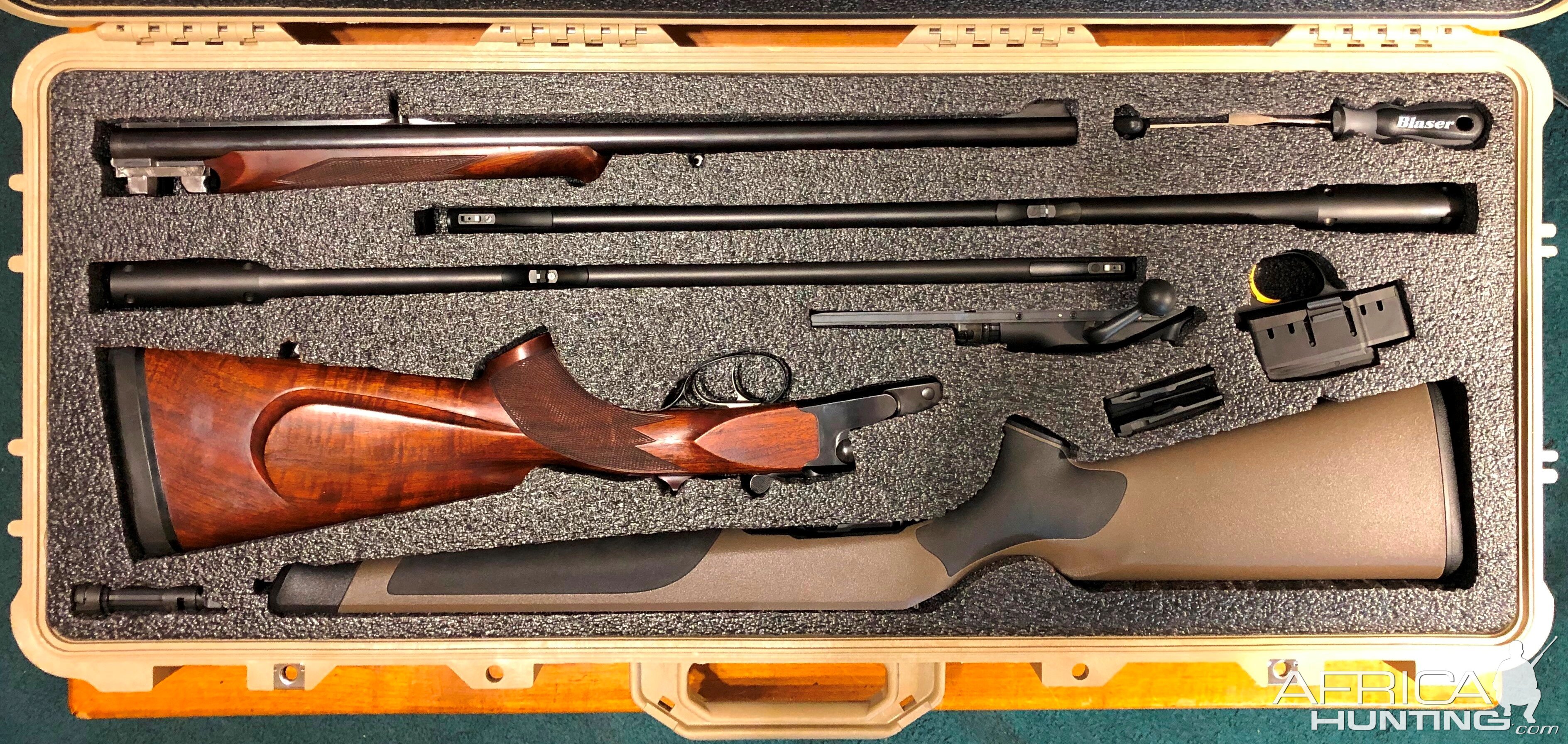 Pelican 1700 with Krieghoff .470 + Blaser R8 & 2 barrels