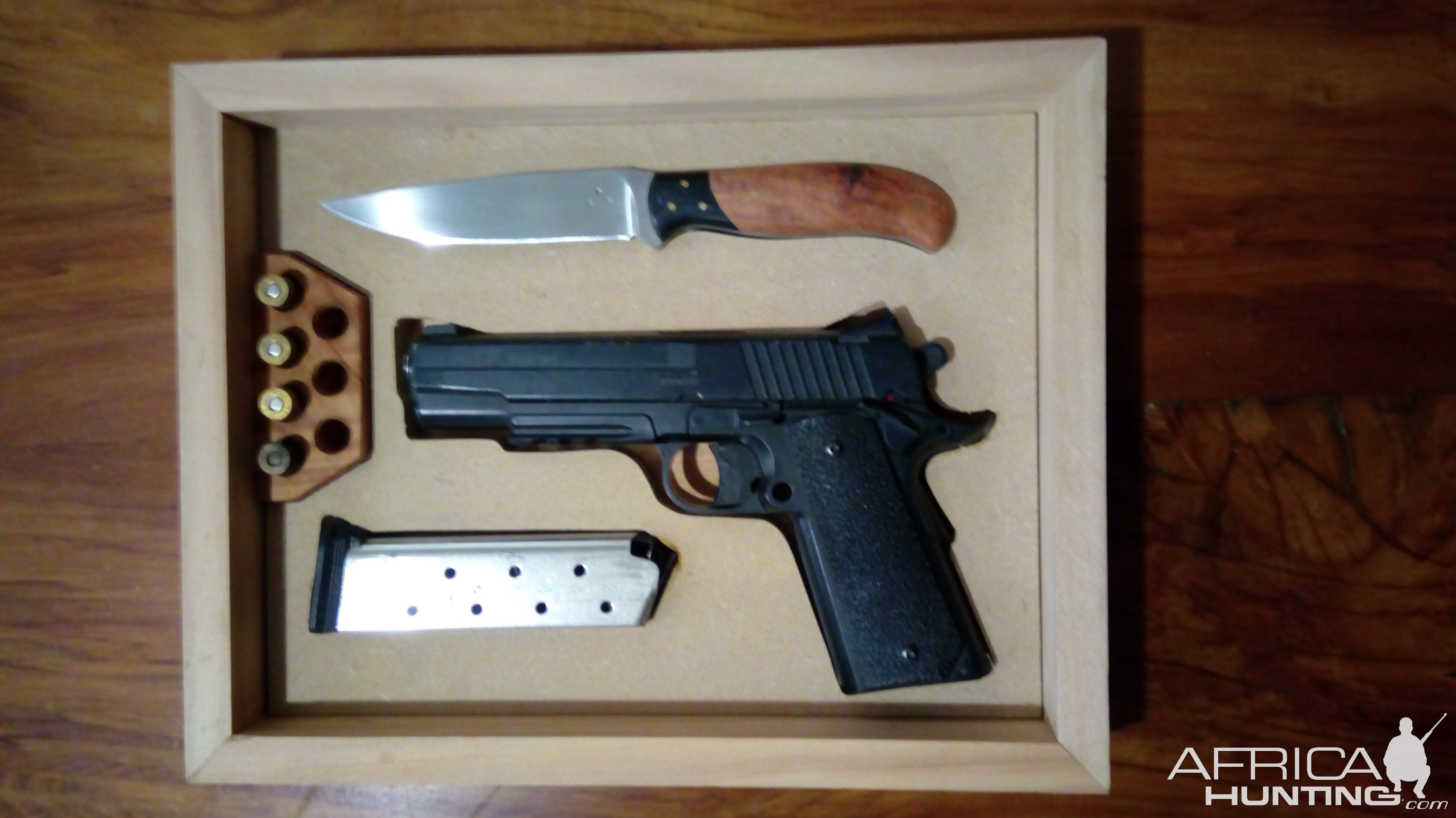 Pistol, Ammo & Hunting Knife Box Making Process