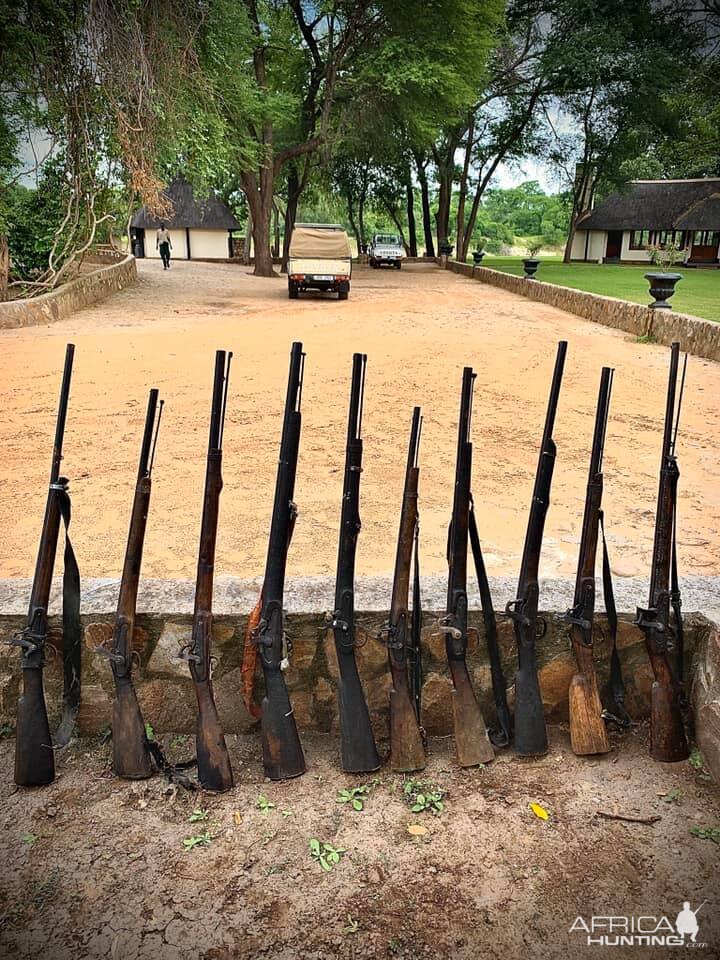 Poaching Guns confiscated Zambia