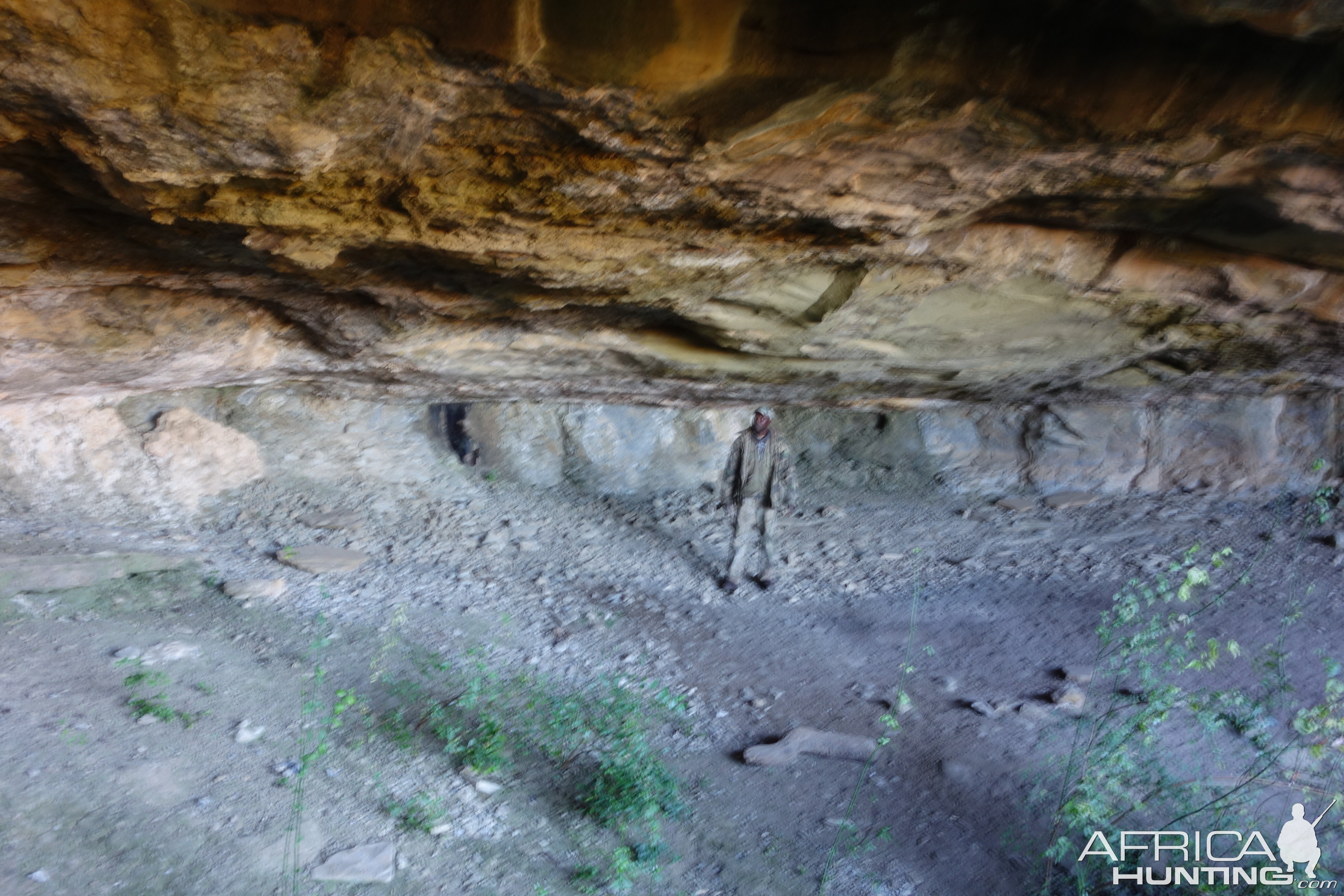 Prehistoric cavern and fireplace