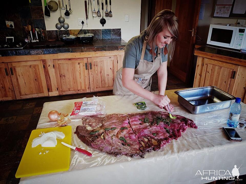 Preparing Kudu for Barbeque