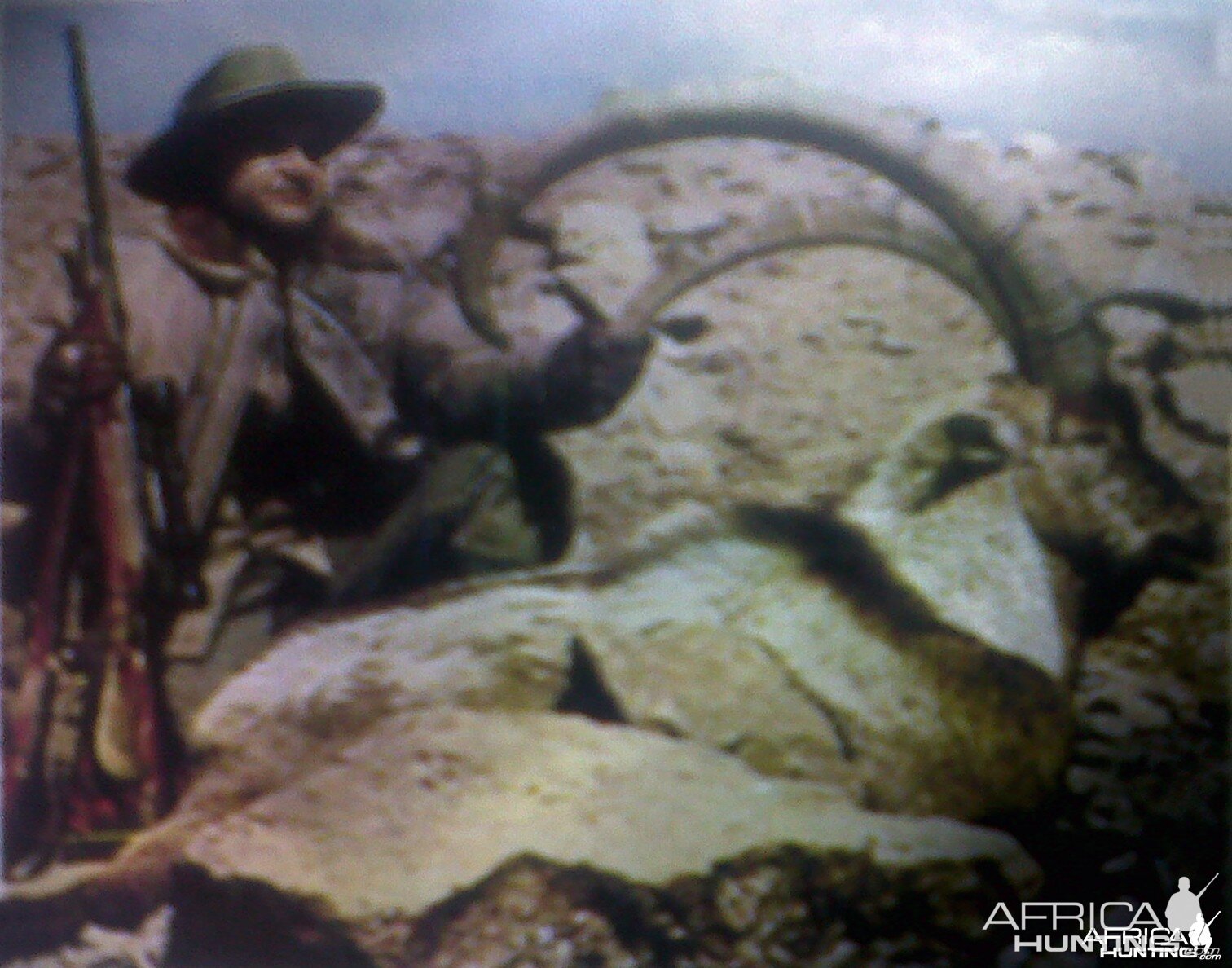 Prince Abdorreza Pahlavi with his 44" Pasang shot in Iran