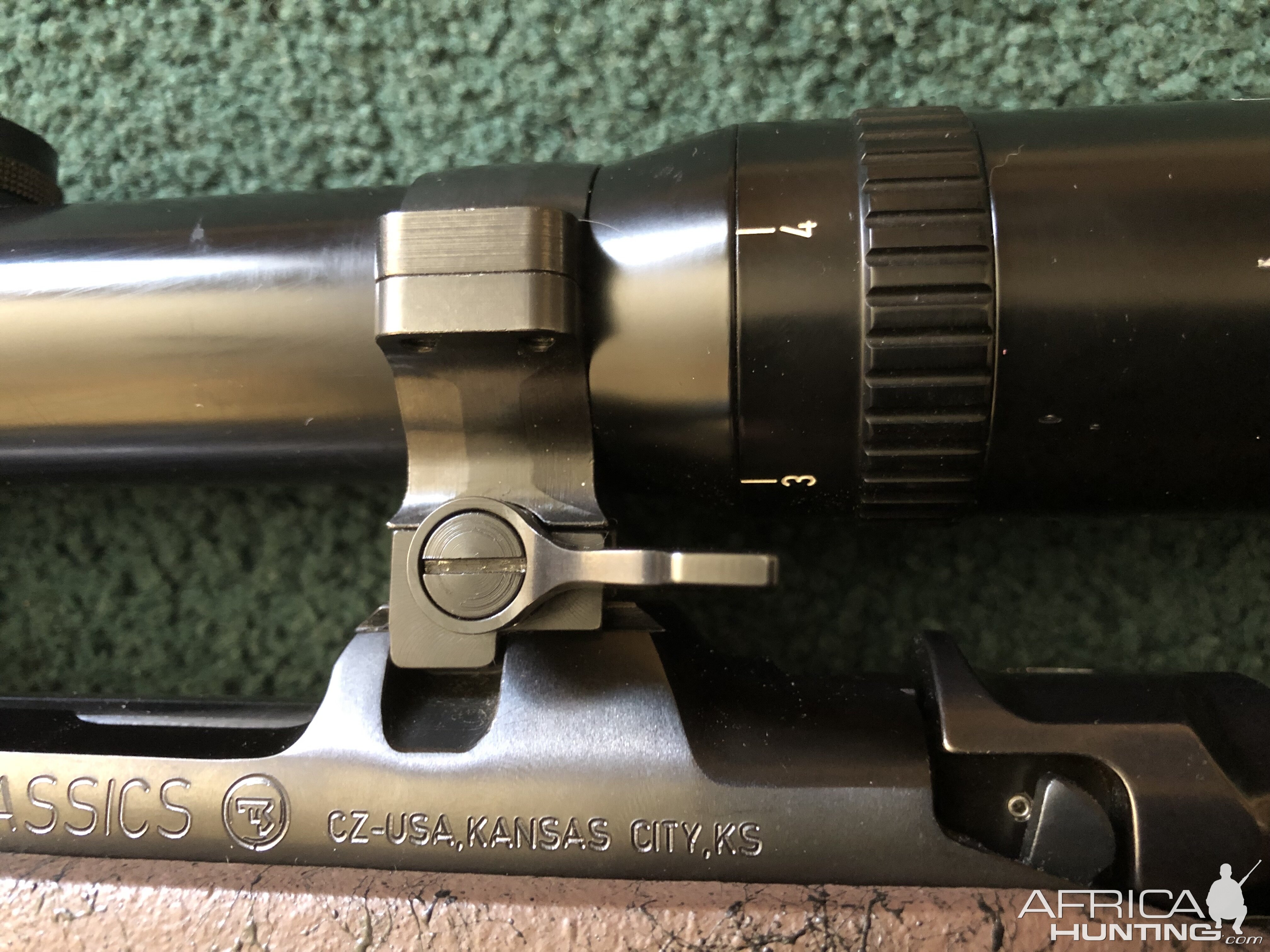 Proper scope mounting on big bore CZ 550