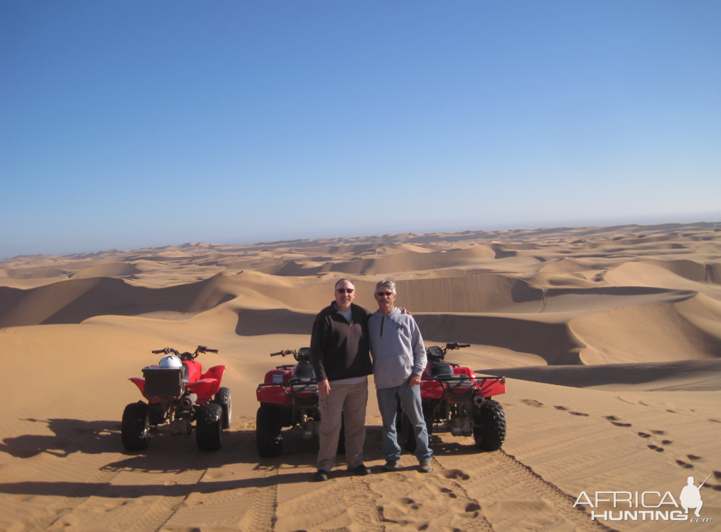 Quad Bike Trip in the Namib Desert sand dunes