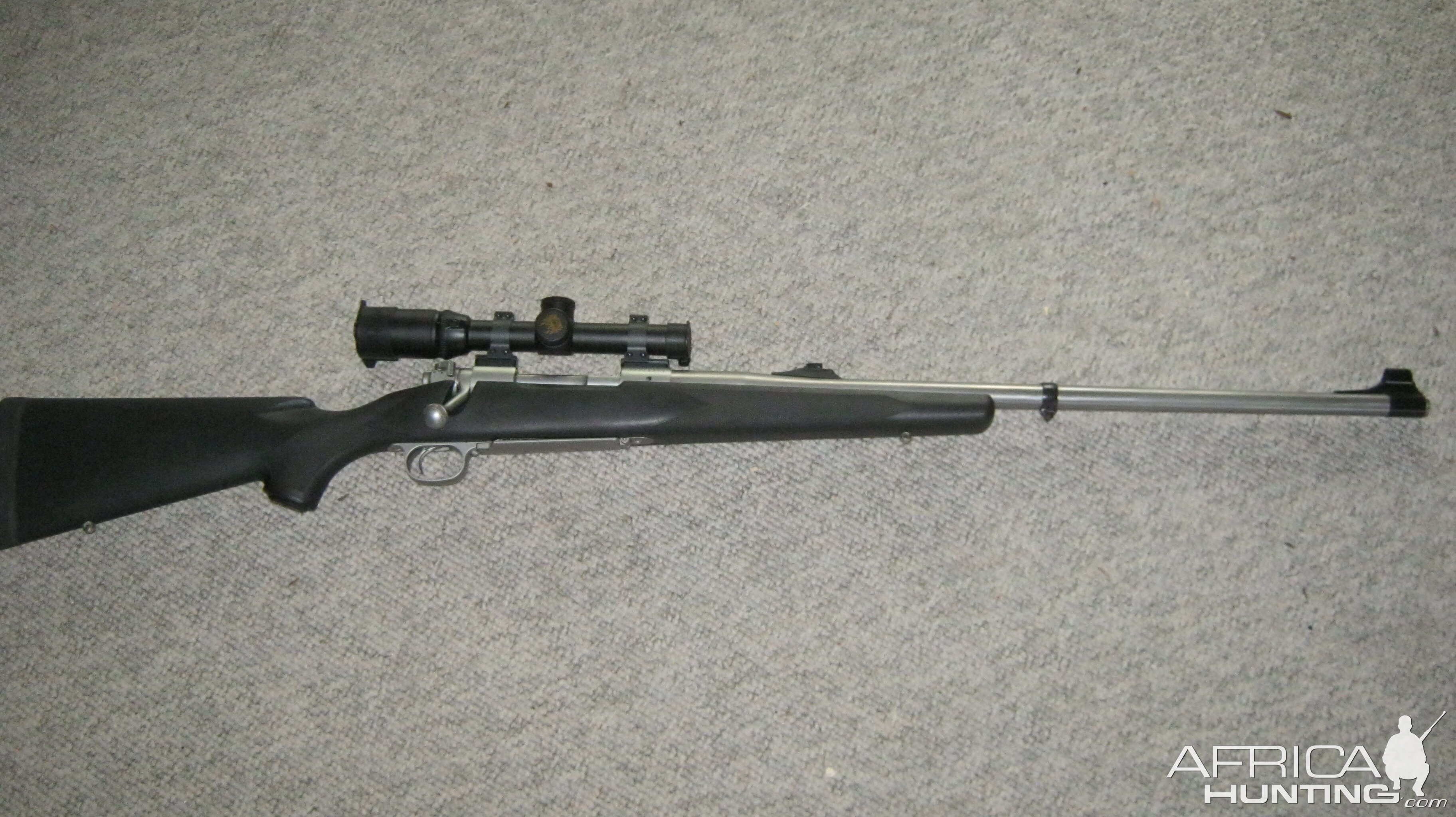 Re-barrelled a Winchester M70 Rifle 375H&H to 404 Jeffery