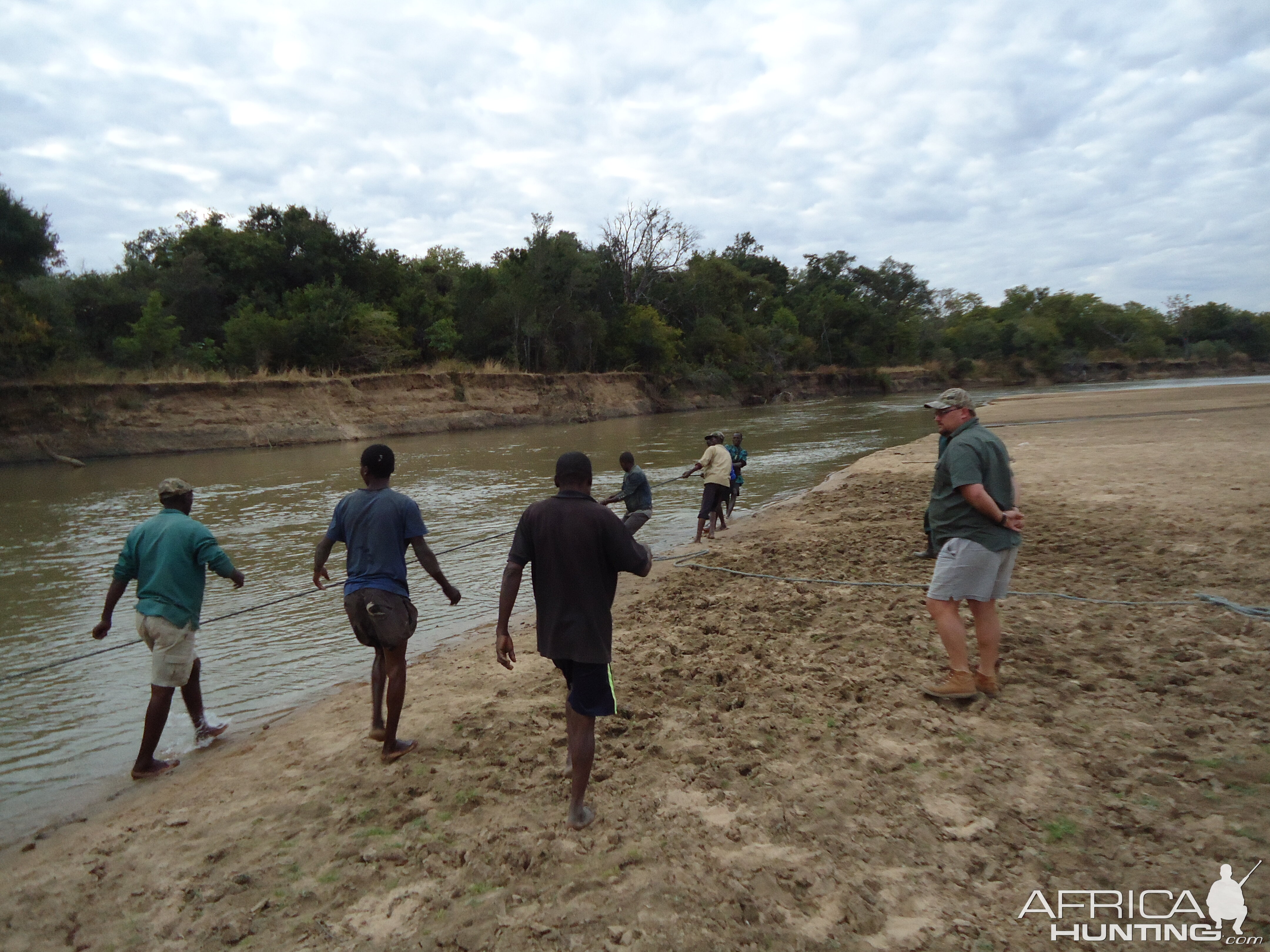 Recovering Hippo from the water Zambia