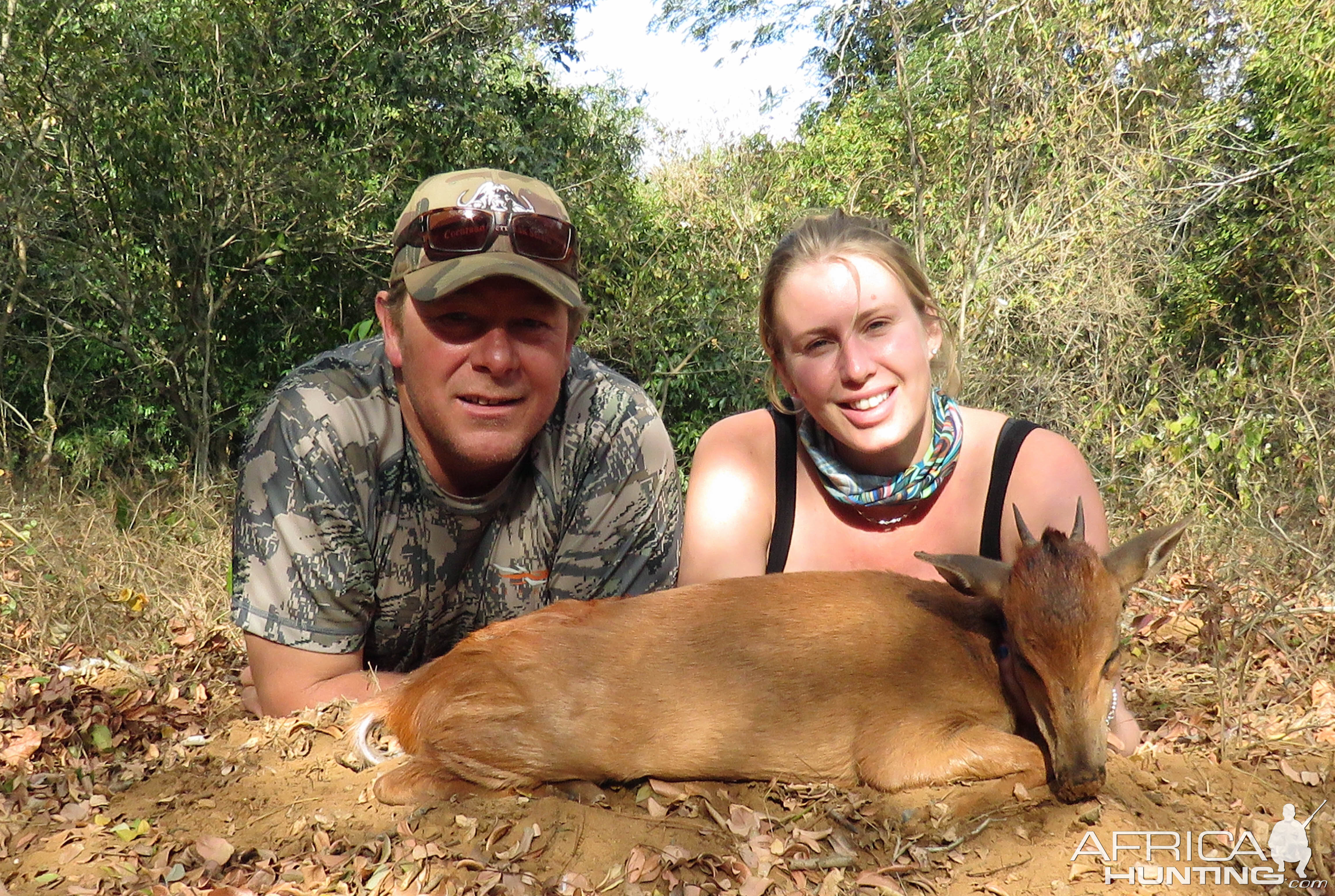 Red Duiker after 5 days of hunting the forest