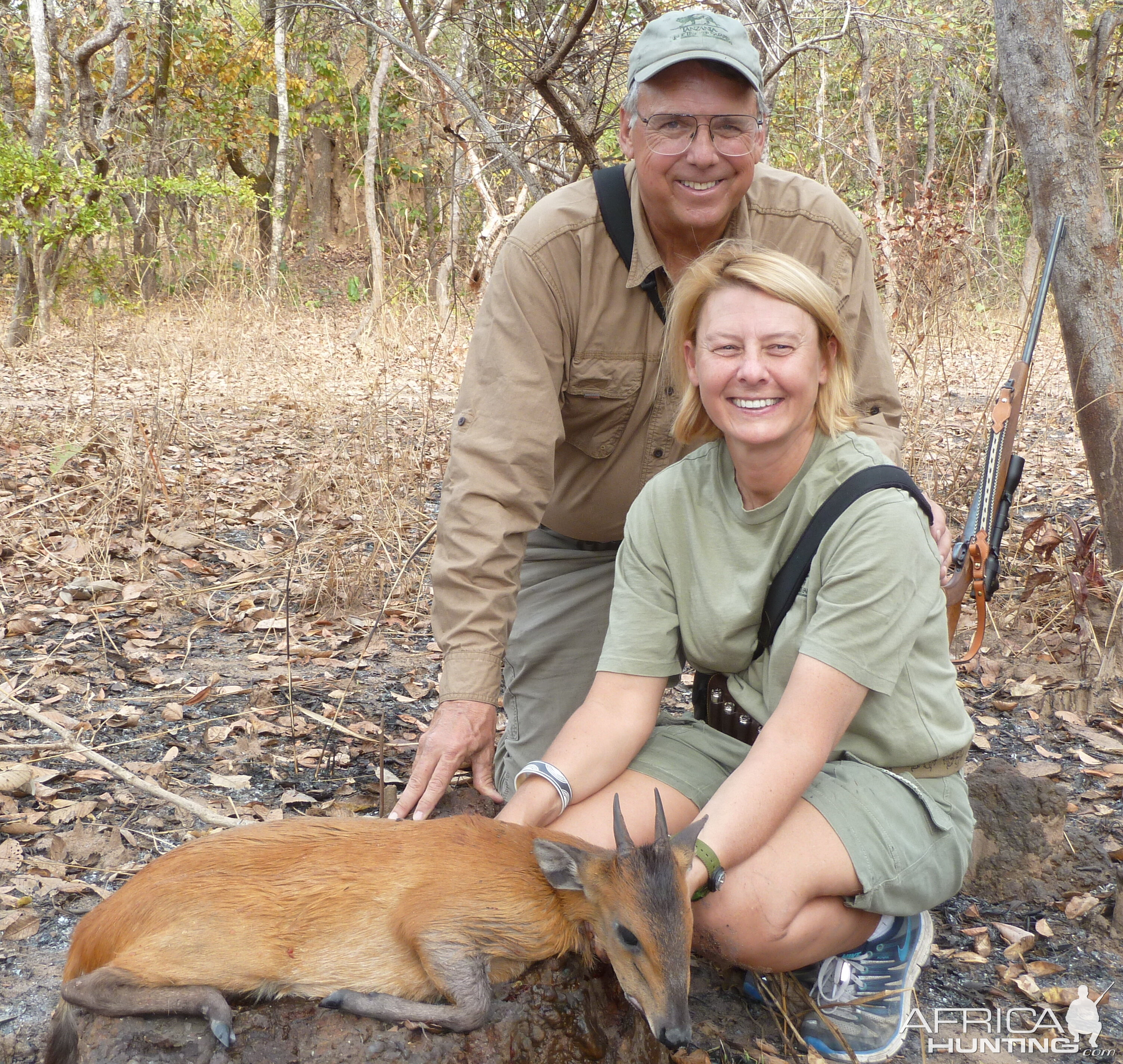 Red-Flanked Duiker hunted in Central Africa with Club Faune