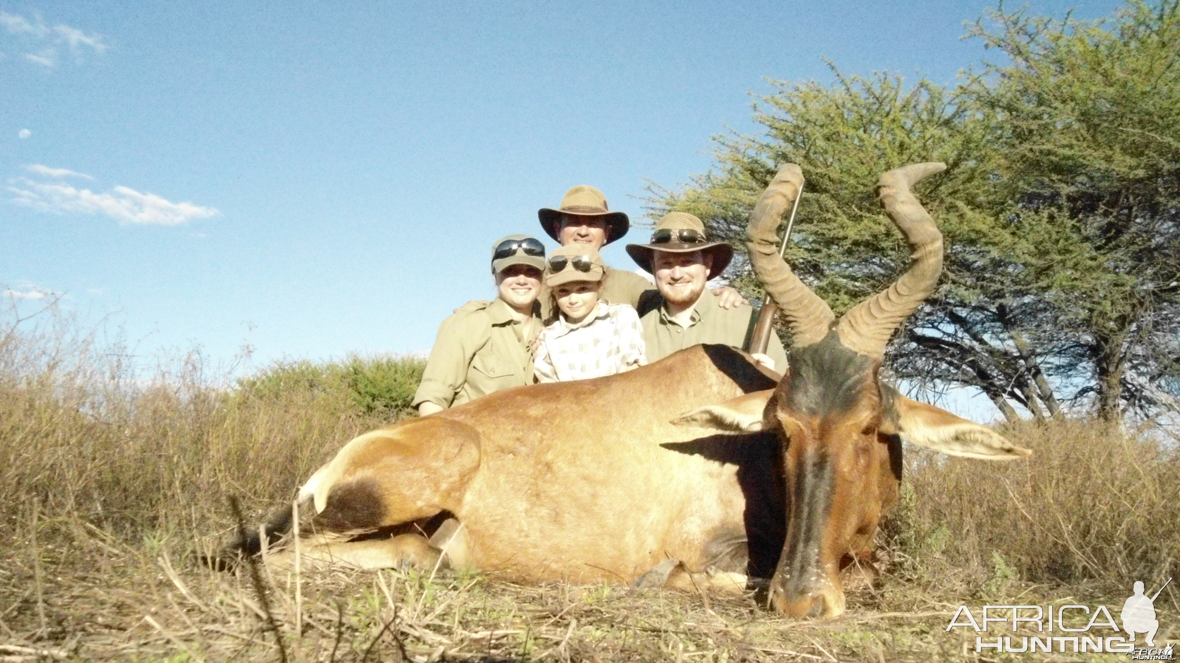 red Hartebeest hunted with Ozondjahe Hunting Safaris in Namibia