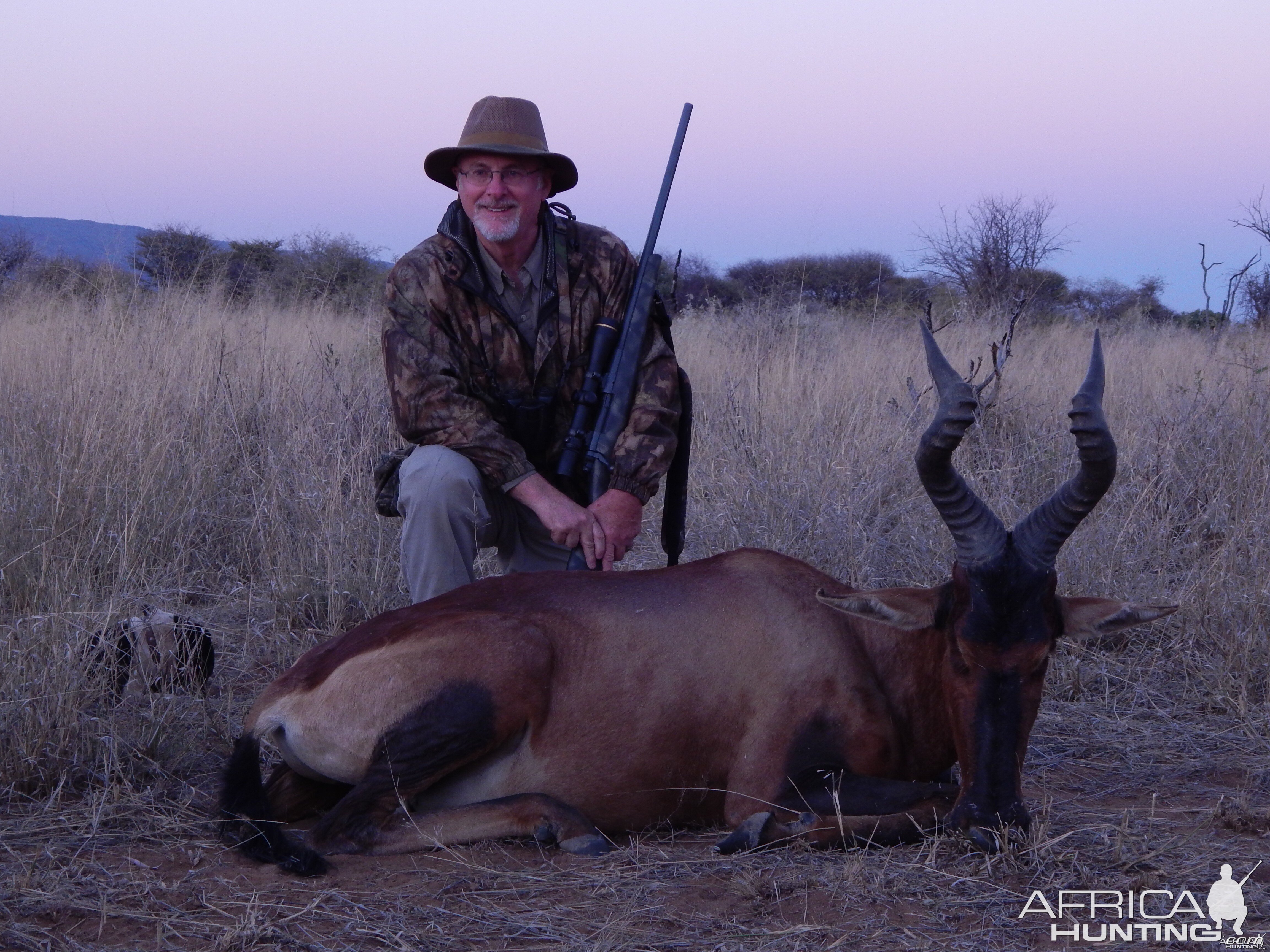 Red Hartebeest hunted with Ozondjahe Hunting Safaris in Namibia