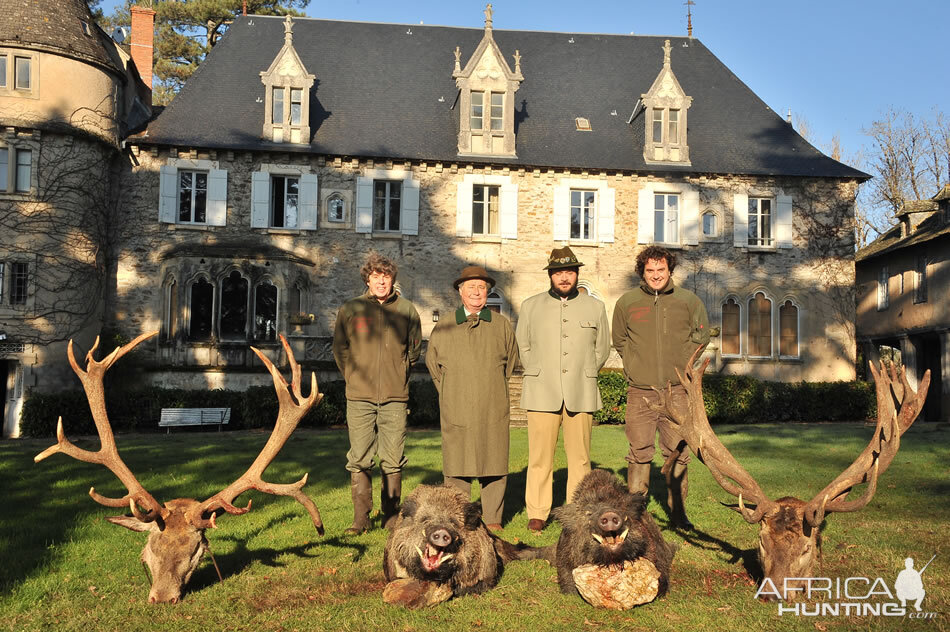 Red Stag & WIld Boar Hunt France