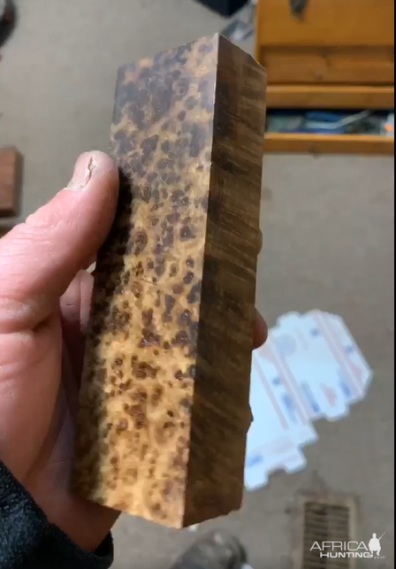 Redwood burl for making of Knife handles