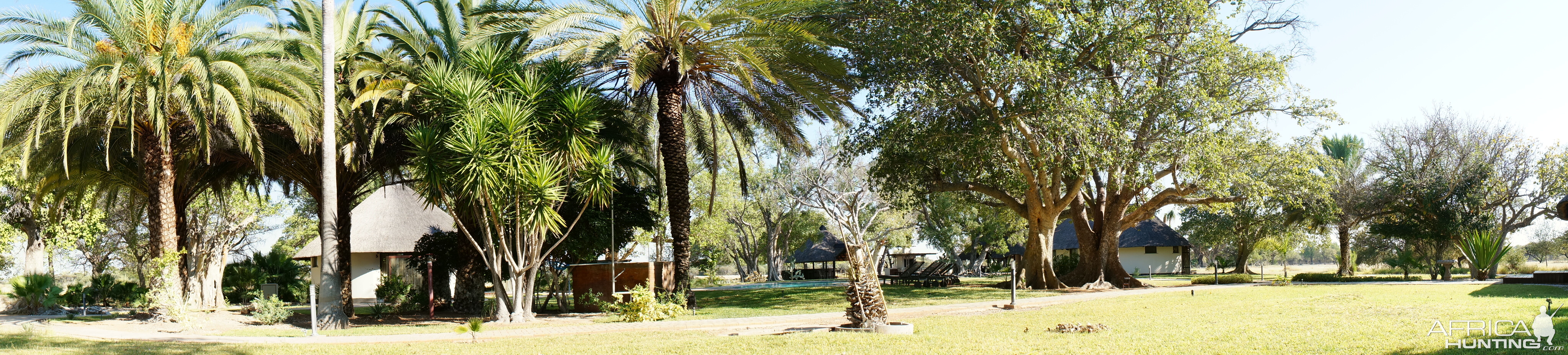 Relax at the pool after a day of hunting