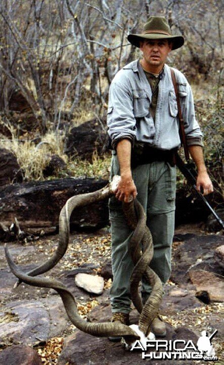 Remains of two Kudus that died from becoming interlocked