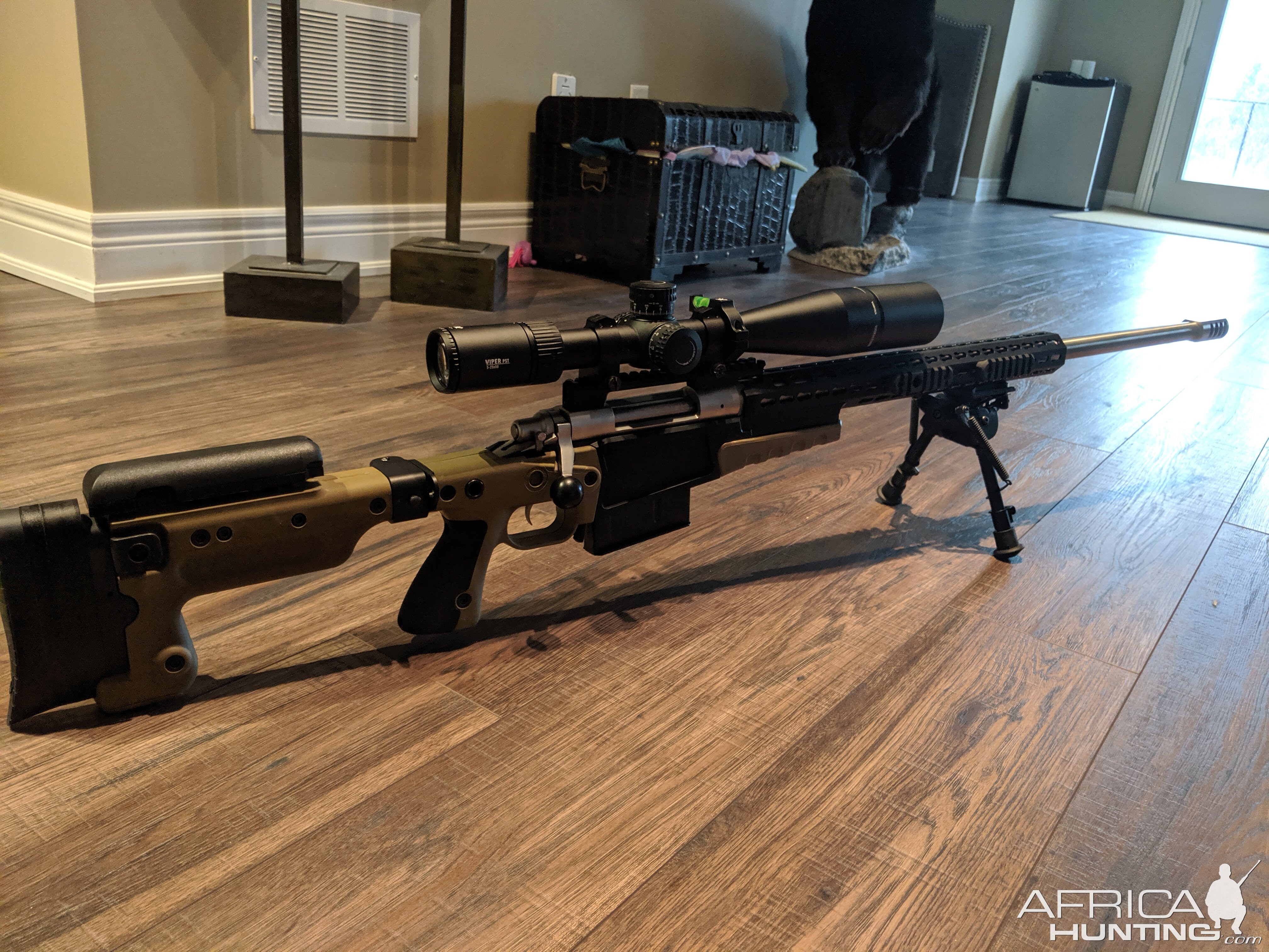 Remington 700 Rifle built into a AI chassis to made look like a MK13