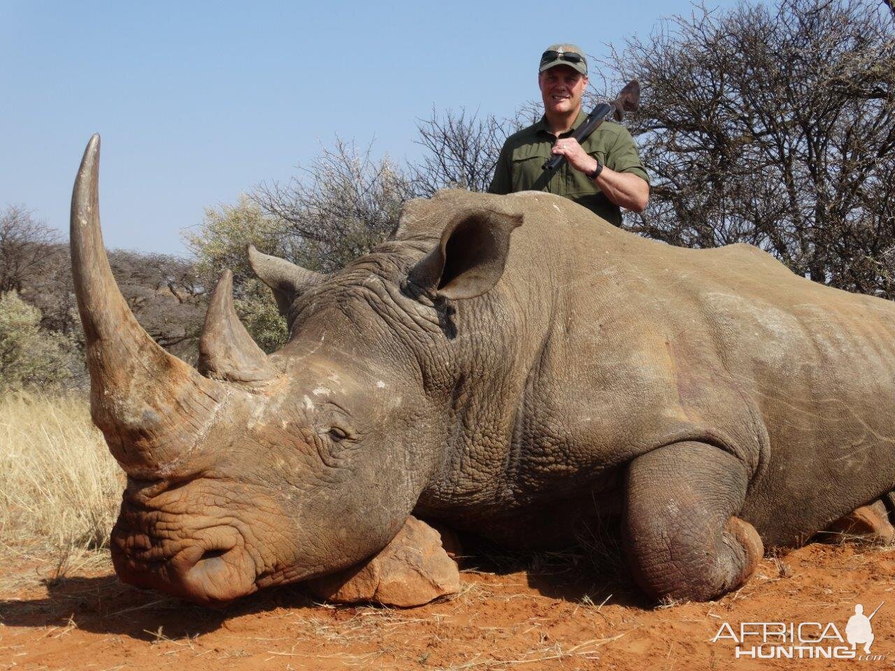 Rhino hunted at Limcroma Safaris