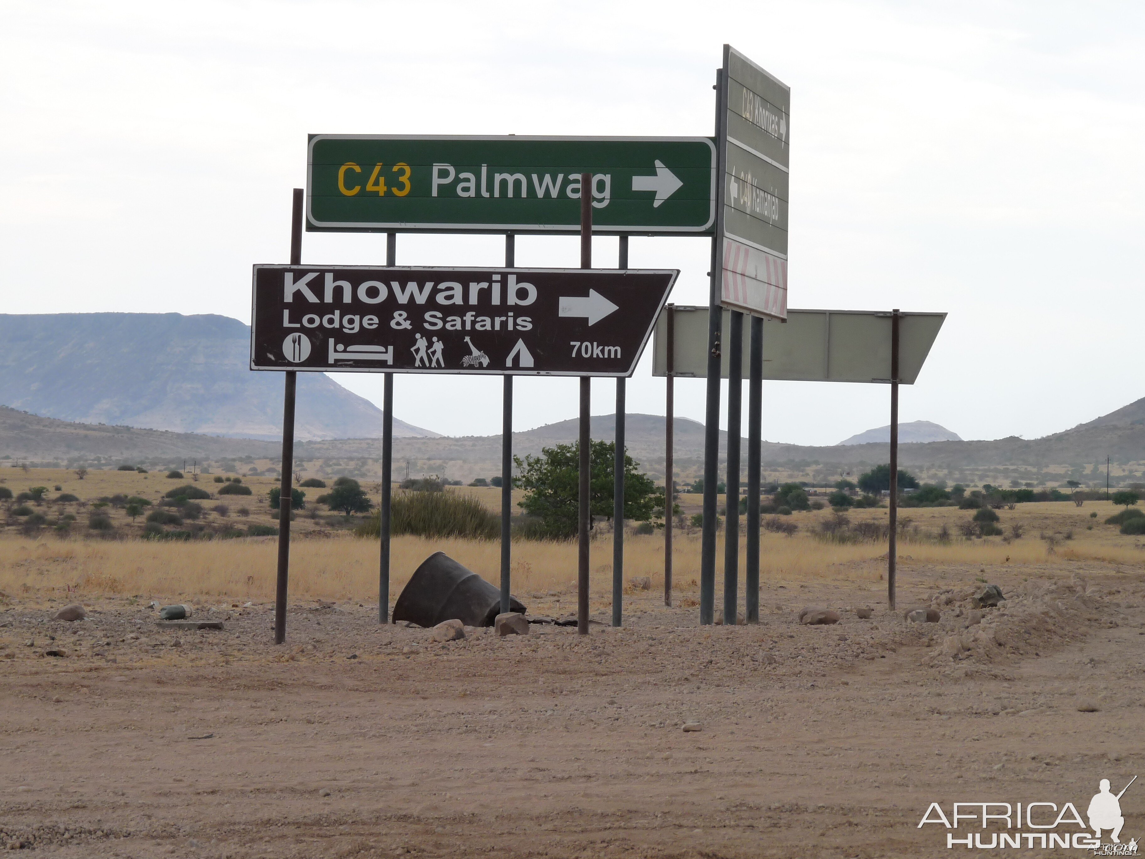 Road Signs Damaraland Namibia