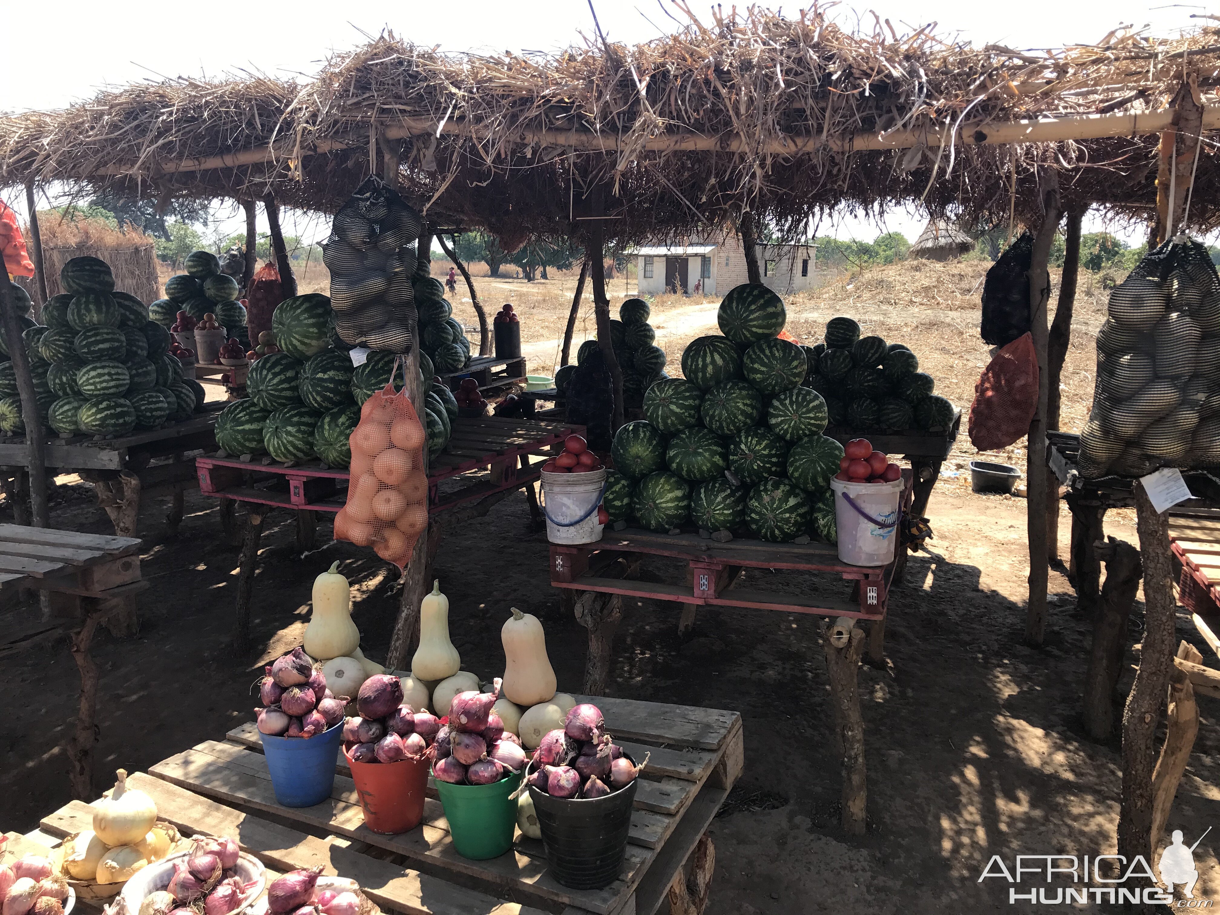 Roadside shopping opportunities in Zambia