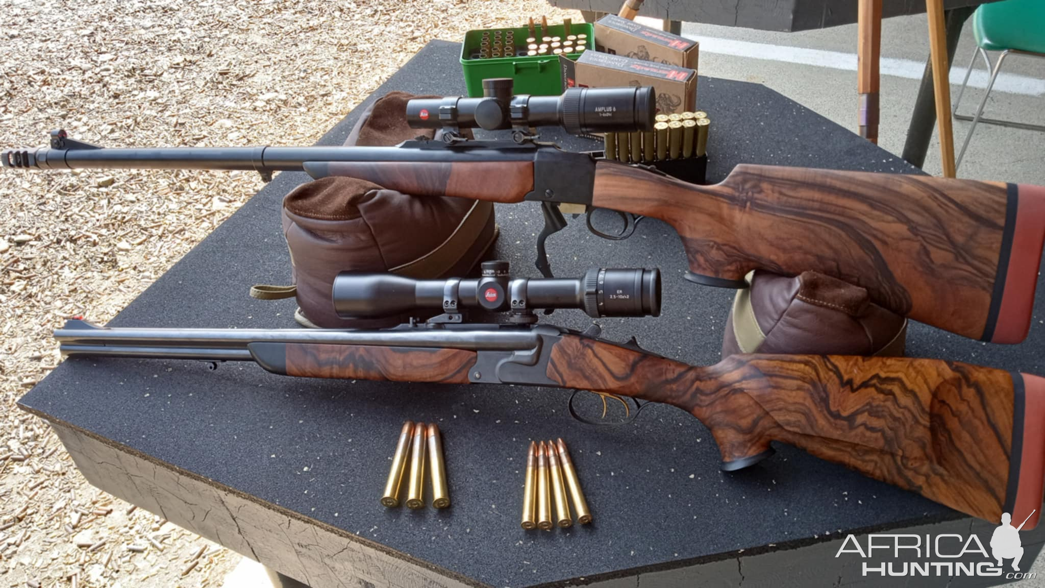 Ruger no.1 500 NE Rifle & Krieghoff Optima Double Rifle