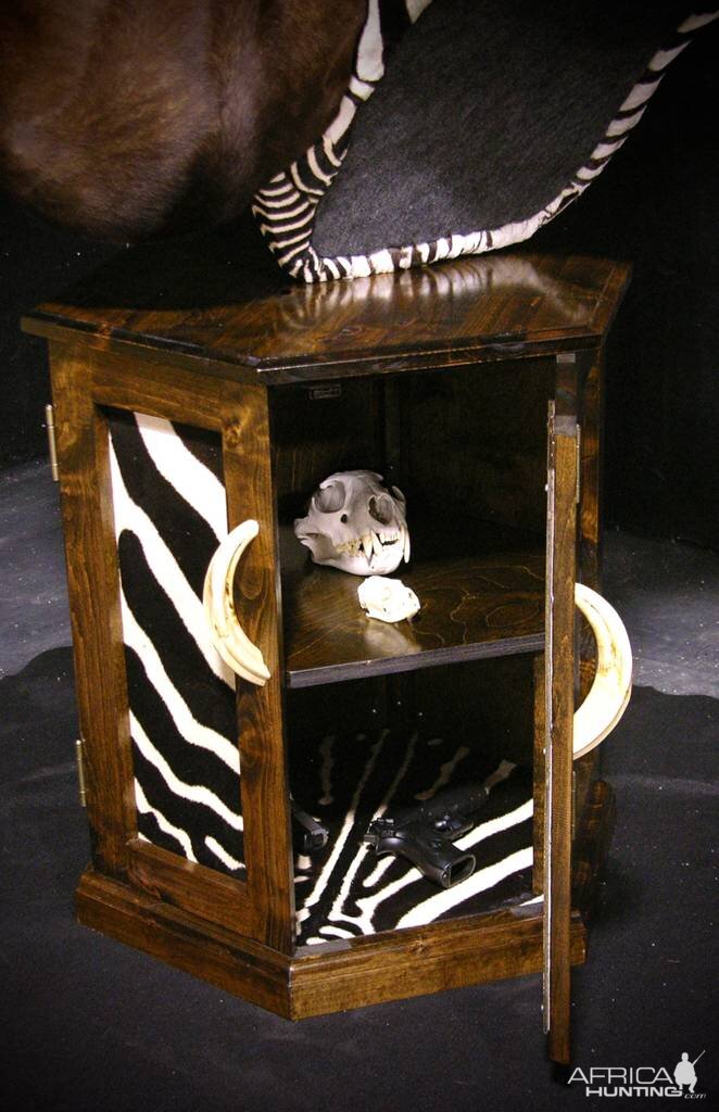 Sable & Zebra Pedestal Custom Base Taxidermy