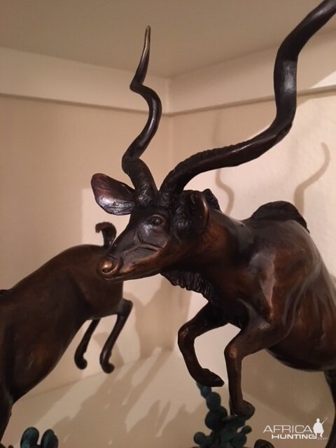 Sculptured Jumping Kudu's