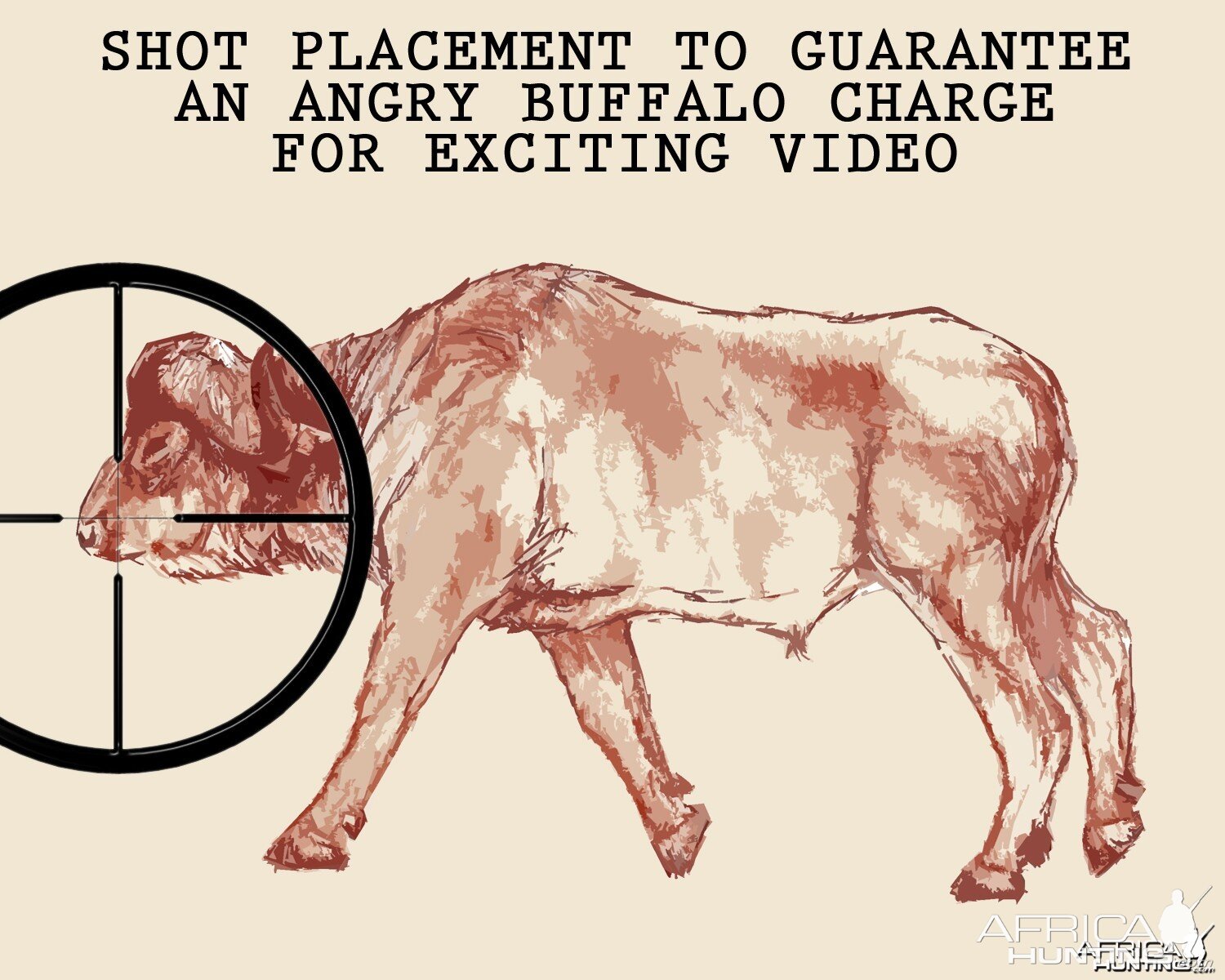 SHOT PLACEMENT TO GUARANTEE AN ANGRY BUFFALO CHARGE FOR EXCITING VIDEO