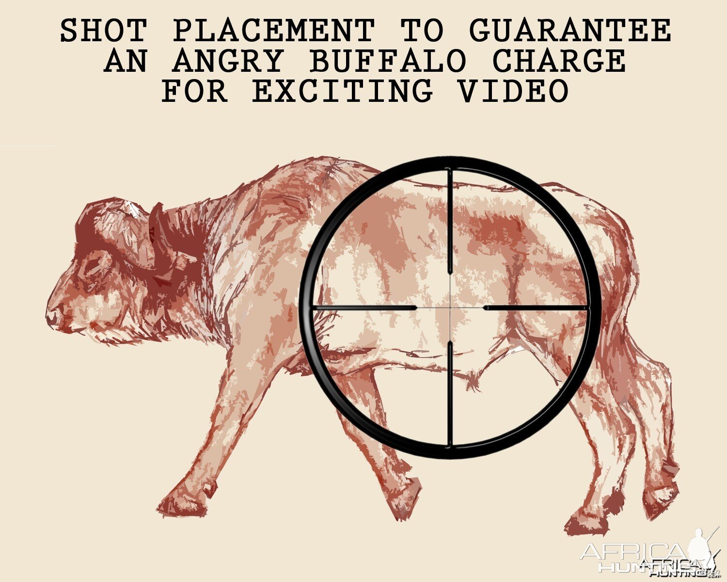 SHOT PLACEMENT TO GUARANTEE AN ANGRY BUFFALO CHARGE FOR EXCITING VIDEO