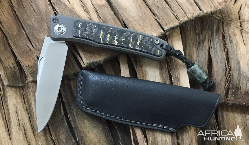 Snakeskin Carbon Fiber Rinkhals Slip Joint Folder from African Sporting Creations