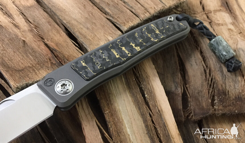 Snakeskin Carbon Fiber Rinkhals Slip Joint Folder from African Sporting Creations