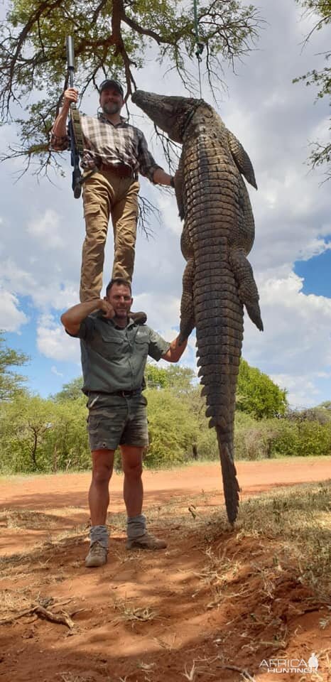 South Africa Hunting Crocodile