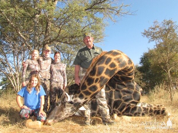 South Africa Hunting Giraffe