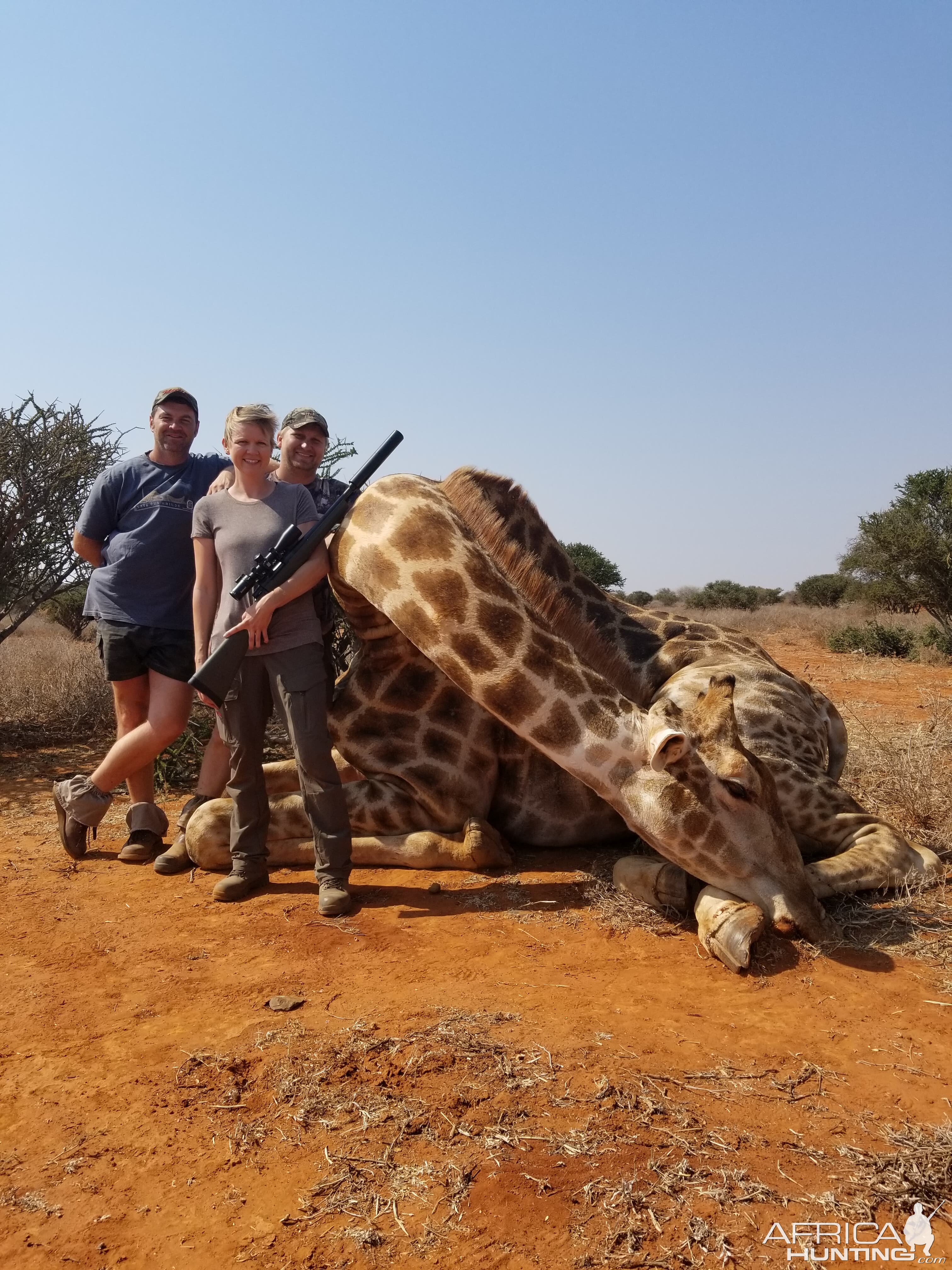 South Africa Hunting Giraffe