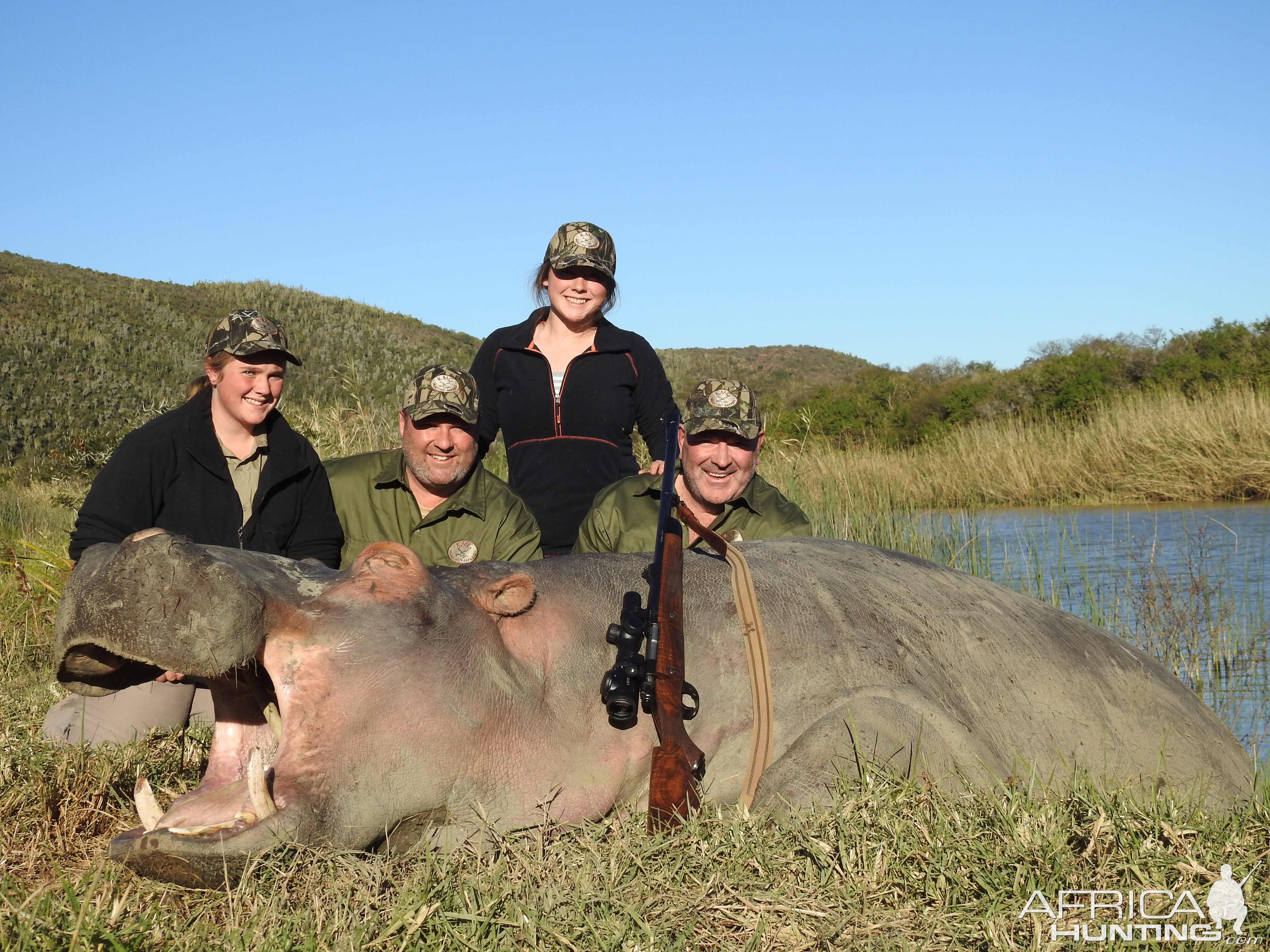 South Africa Hunting Hippo