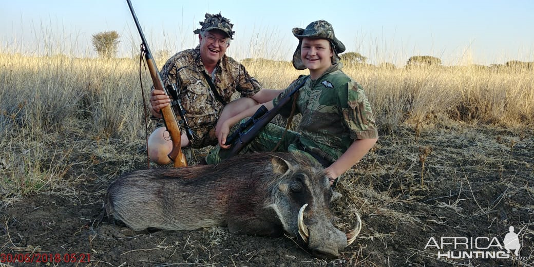 South Africa Hunting Warthog