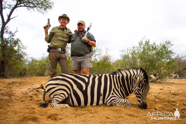 South Africa Pistol Hunt Burchell's Plain Zebra