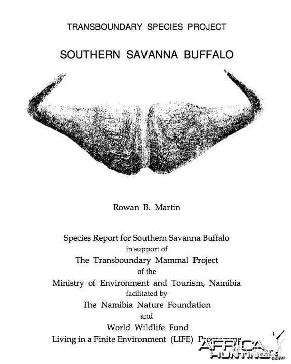 Southern Savanna Buffalo Report