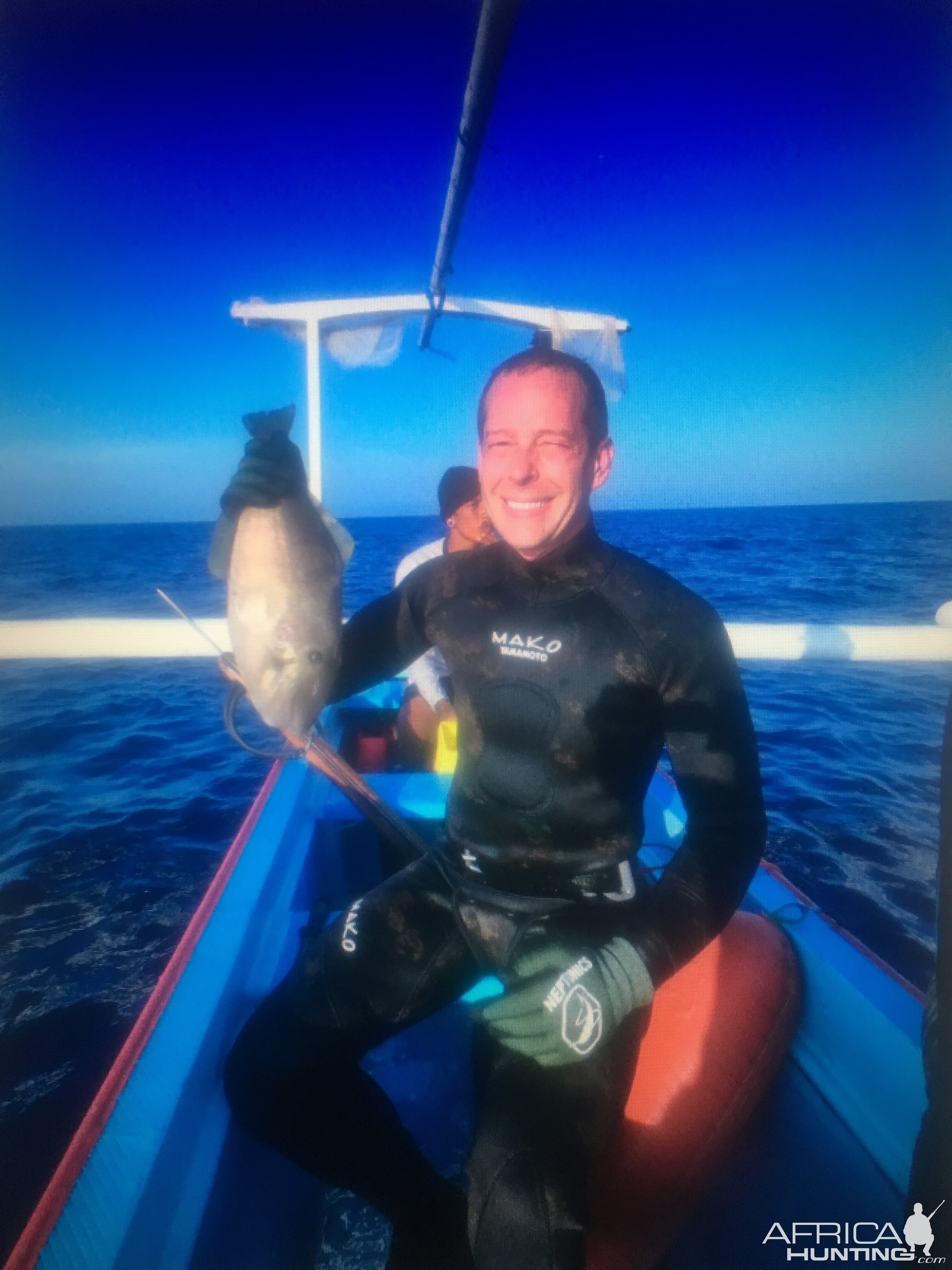 Spearfishing Leatherjacket Fish in Indonesia