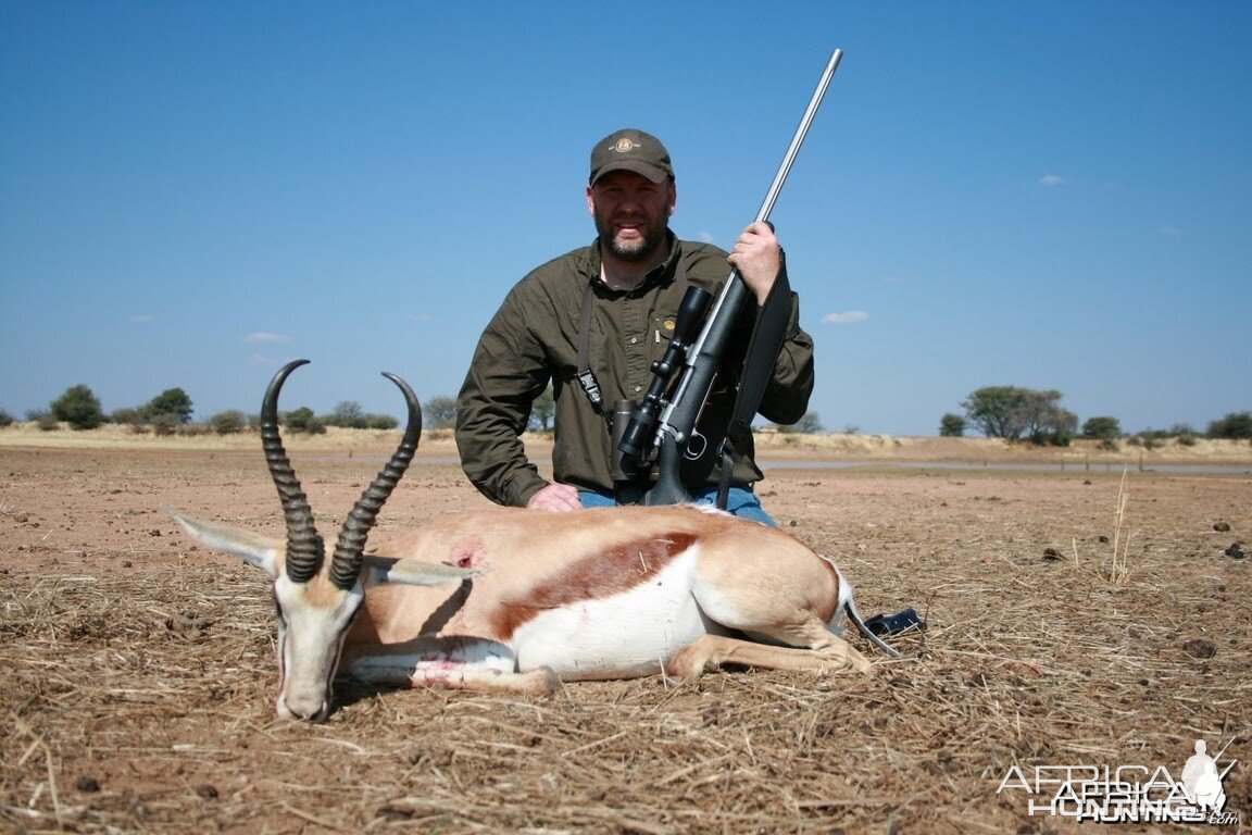 Springbok hunt in Namibia