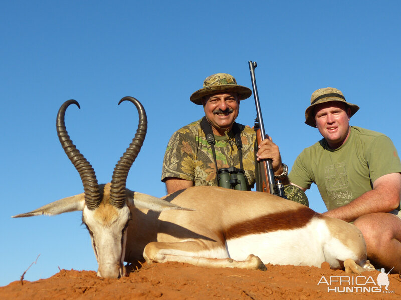 Springbok hunt with Wintershoek Johnny Vivier Safaris