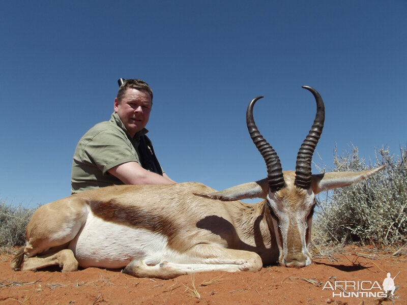 Springbok hunt with Wintershoek Johnny Vivier Safaris