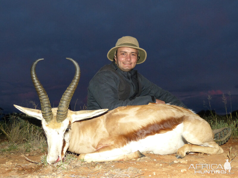 Springbok hunt with Wintershoek Johnny Vivier Safaris