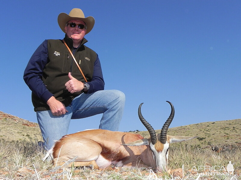 Springbok hunt with Wintershoek Johnny Vivier Safaris