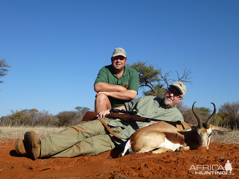 Springbok hunt with Wintershoek Johnny Vivier Safaris