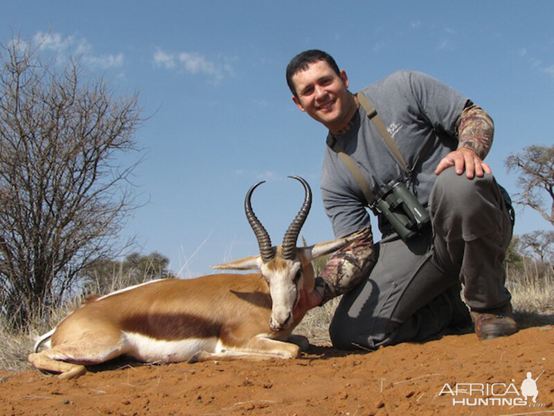 Springbok hunt with Wintershoek Johnny Vivier Safaris