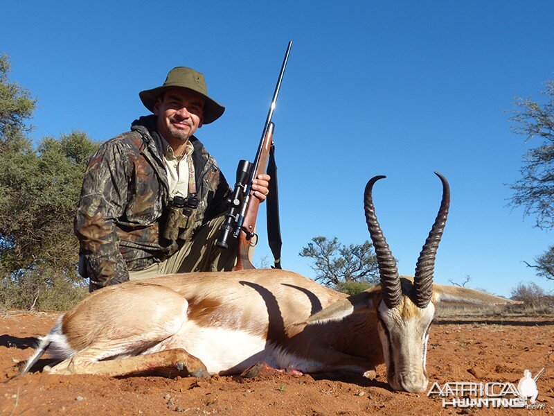 Springbok hunt with Wintershoek Johnny Vivier Safaris