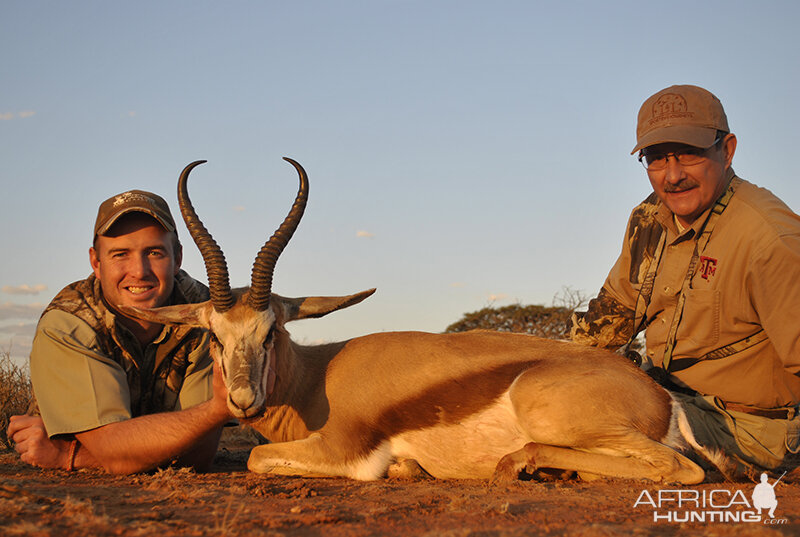 Springbok hunt with Wintershoek Johnny Vivier Safaris