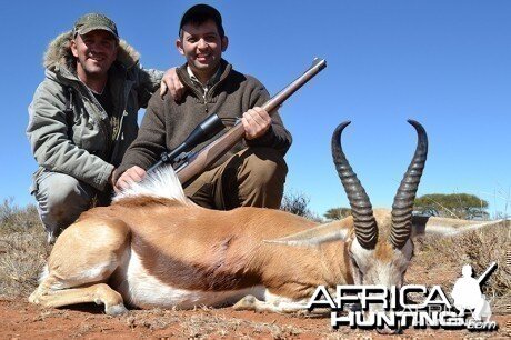 Springbok hunt with Wintershoek Johnny Vivier Safaris