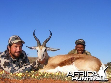 Springbok hunt with Wintershoek Johnny Vivier Safaris