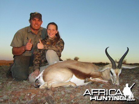 Springbok hunt with Wintershoek Johnny Vivier Safaris