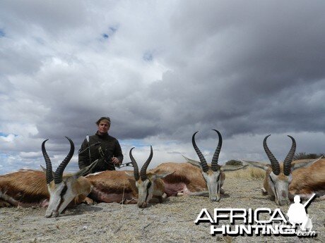 Springbok hunt with Wintershoek Johnny Vivier Safaris